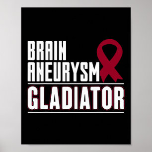 Ribbon - Brain Aneurysm Awareness  Poster
