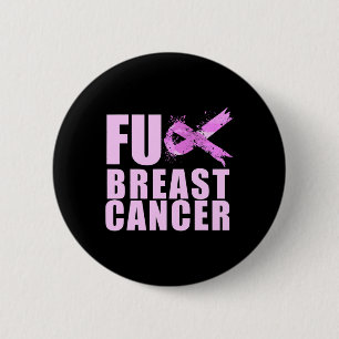 Ribbon Cancer For Breast Cancer Awareness 2 Inch Round Button
