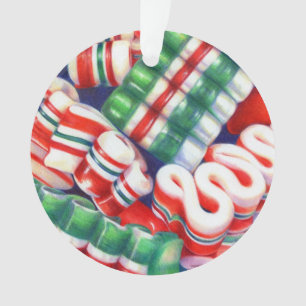 RIBBON CANDY Acrylic Circle Ornament