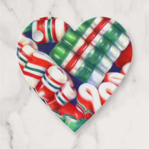 RIBBON CANDY Heart Gift Tags