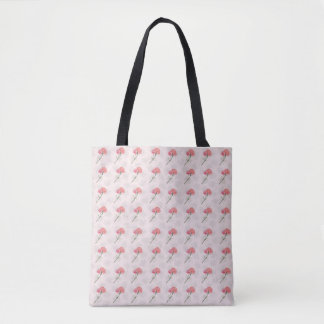 Ribbon Carnation Tote Bag