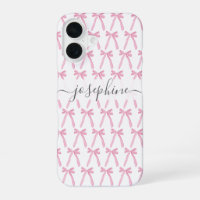 Ribbon coquette Pink Aesthetic bows personalized