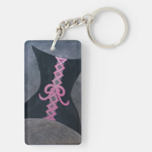 Ribbon Corset   Black Breast Cancer Aware