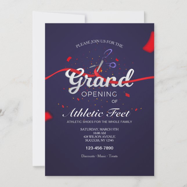 Ribbon Cutting Grand Opening Invitation (Front)