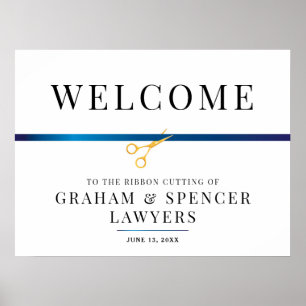 Ribbon Cutting Welcome Sign
