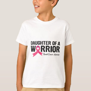 Ribbon Daughter Of A Warrior Breast Cancer Awarene T-Shirt