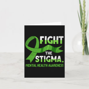 Ribbon Fight The Stigma Mental Health Mens Card