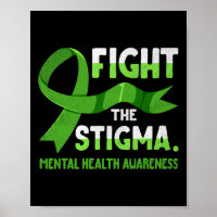 Ribbon Fight The Stigma Mental Health Mens