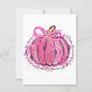 Ribbon Glitter in October We Wear Pink Postcard