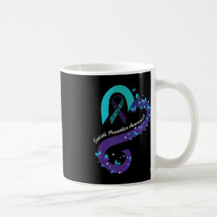 Ribbon Heart Butterfly Suicide Awareness Mental He Coffee Mug