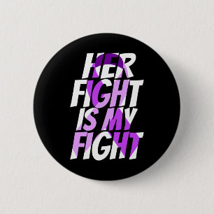 Ribbon Heimer Disease Awareness 2 Inch Round Button
