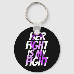 Ribbon Heimer Disease Awareness  Keychain