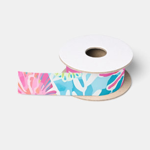 Ribbon in stylish graphic satin ribbon