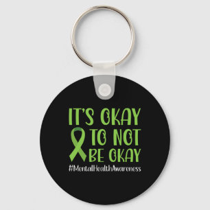 Ribbon Its Okay To Not Be Okay Mental Health Aware Keychain