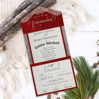 Ribbon & Lace Gettin' Hitched - Red