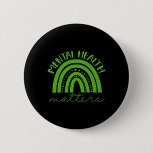 Ribbon Mental Health Awareness Matters 2 Inch Round Button