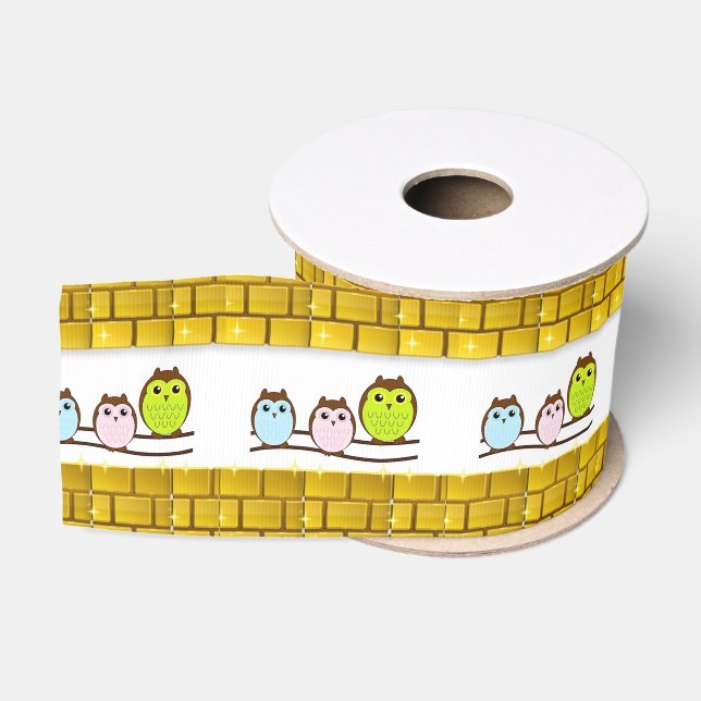 Ribbon Mother's Day Owl Grosgrain Ribbon (Spool)