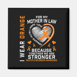 Ribbon Ms Mother In Law Multiple Sclerosis Awarene Magnet