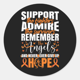 Ribbon Multiple Sclerosis Classic Round Sticker
