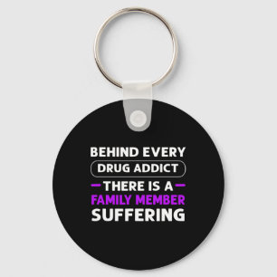 Ribbon. Overdose Awareness Keychain