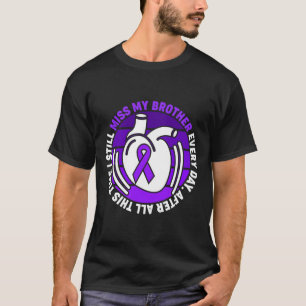 Ribbon Overdose Awareness Miss Brother Memory T-Shirt