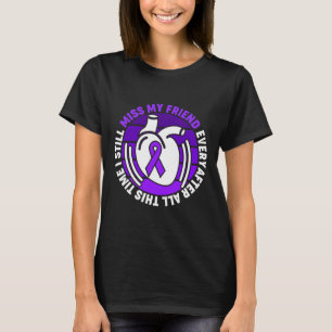 Ribbon Overdose Awareness Miss My Friend Memory T-Shirt