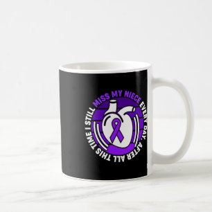Ribbon Overdose Awareness Miss My Niece Memory Coffee Mug