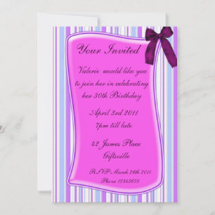 Ribbon Party Invitation