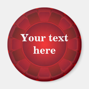 Ribbon Red Blank to Customize Magnet