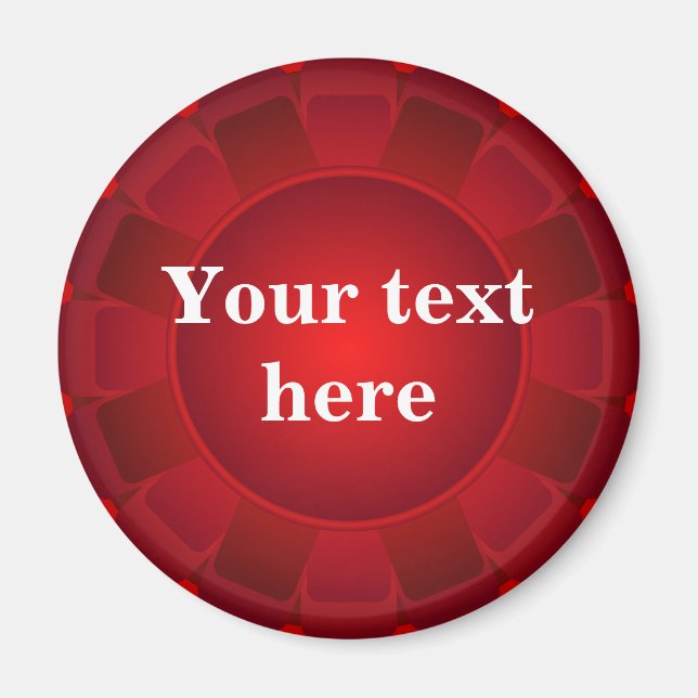Ribbon Red Blank to Customize Magnet (Front)