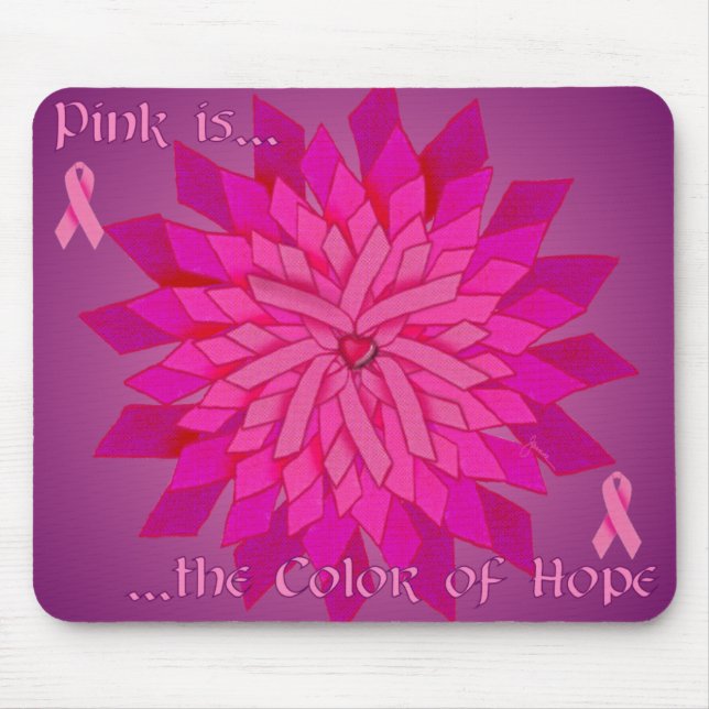Ribbon Rose Mousepad (Front)