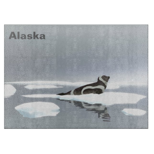 Ribbon Seal On Ice Cutting Board (Front)