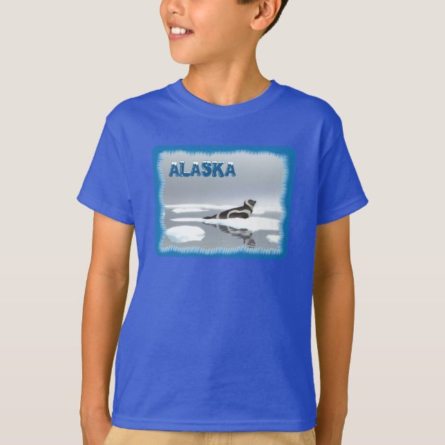 Ribbon Seal On Ice T-Shirt (Front)