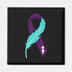 Ribbon Suicide Awareness Mental Health For Men Wom Magnet