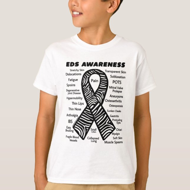 Ribbon/Symptoms...EDS T-Shirt (Front)