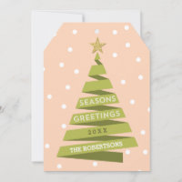 Ribbon Tree Holiday Card