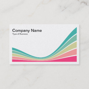 Ribbon Wave - Colours 01 Business Card