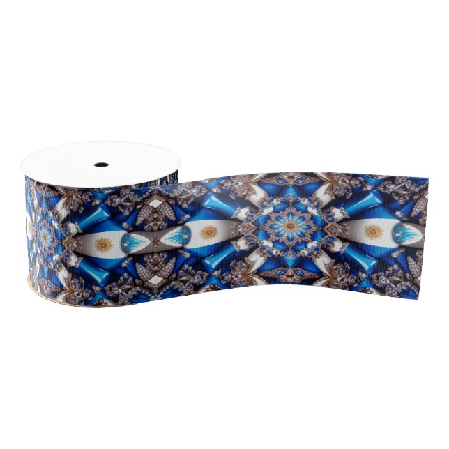 Ribbon with Argentinian Colours Grosgrain Ribbon (Spool)
