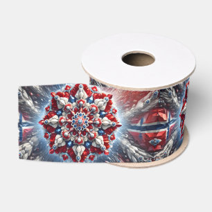 Ribbon with Norway Colours Grosgrain Ribbon