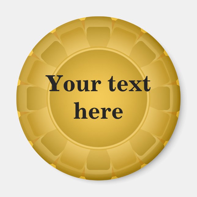 Ribbon Yellow Blank to Customize Magnet (Front)