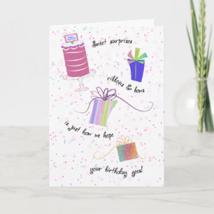 Ribbons and Bows Happy 75th Birthday Greeting Card