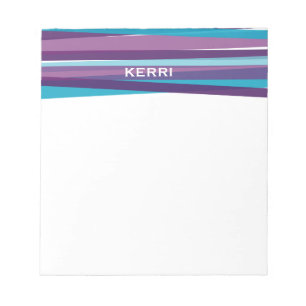 Ribbons - Blue and Purple Notepad