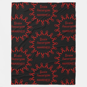 Ribbons/Circle...Brain Aneurysm Fleece Blanket