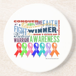 Ribbons For a Cause Coaster