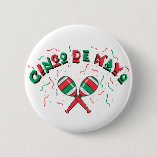 Ribbons & Maracas - 2 Inch Round Button