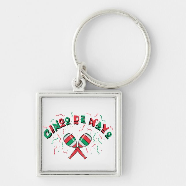 Ribbons & Maracas Keychain (Front)