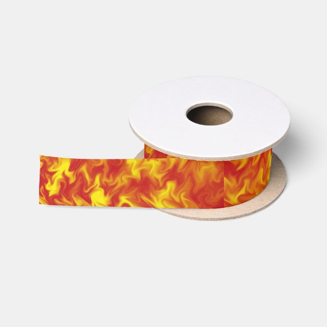 Ribbons of Fire Satin Ribbon (Spool)