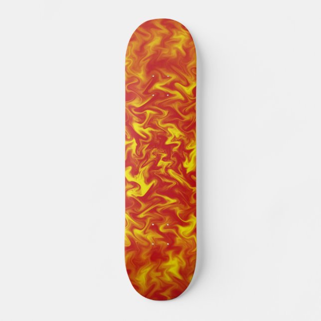 Ribbons of Fire Skateboard (Front)