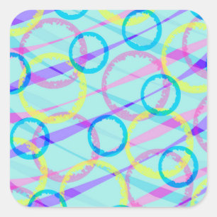 Ribbons Square Sticker