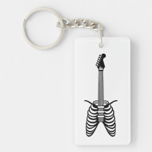 Ribcage Guitar Keychain